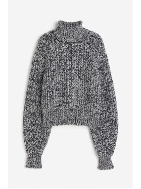 H&M Chunky Cable Knit Sweater Turtleneck, Sz M